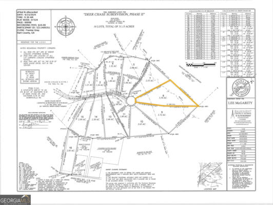 LOT 8 PHASE 2 DEER CHASE DRIVE, CANON, GA 30520 - Image 1