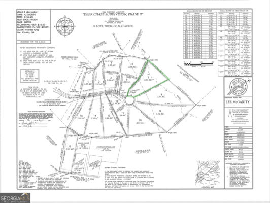 LOT 7 PHASE 2 DEER CHASE DRIVE, CANON, GA 30520 - Image 1